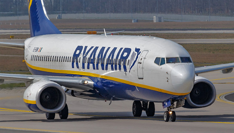 Ryanair: Prawie 12 mln pasażerów w listopadzie 
