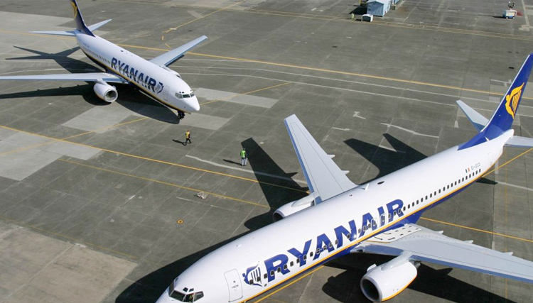 W lipcu Ryanair przewiózł ponad 18 milionów pasażerów